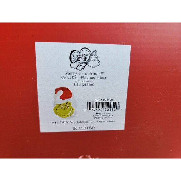 Lenox NEW Merry Grinchmas Candy dish platter Grinch Xmas decor - Picture 3 of 6